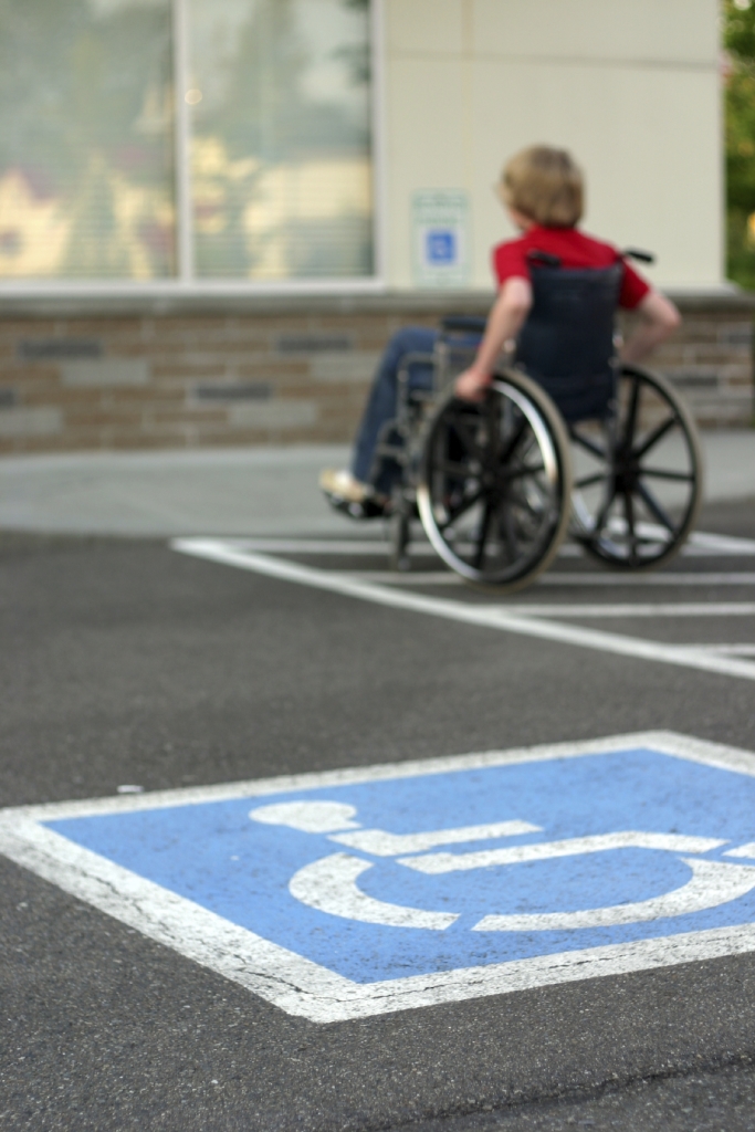 Proper Pedestrian Access Near Disabled Person Parking