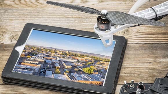 aerial drone inspection cam property services facility maintenance company California