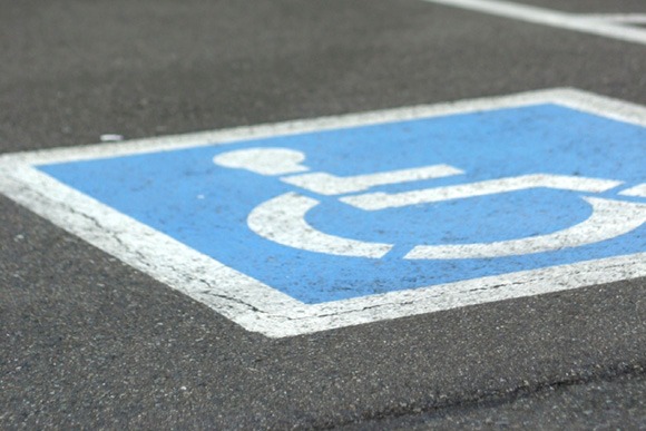 Handicapped parking space