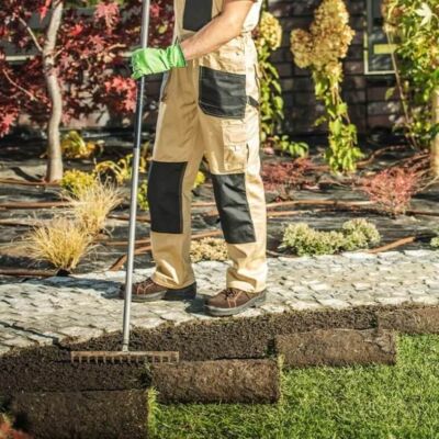 Groundskeeper Tending to Lawn with Cultivator Featured Image