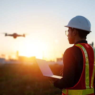 Aerial drone inspection