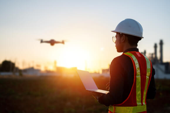 Aerial drone inspection