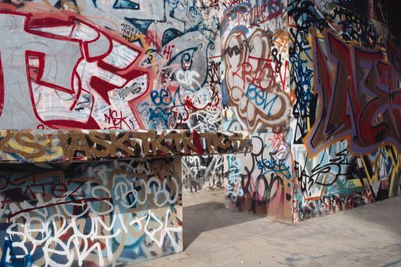 Graffiti Covering Los Angeles Walls