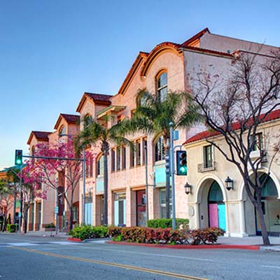 Outdoor shopping area