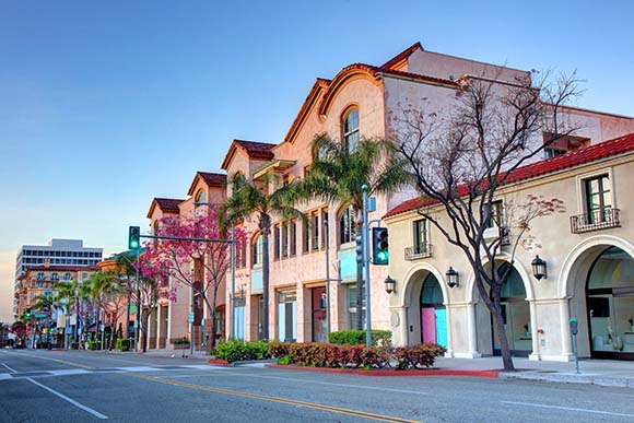Outdoor shopping area